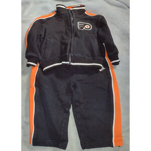 MY NHL HOCKEY APPAREL FLYERS SWEATSUIT BOYS SIZE 18 MONTHS